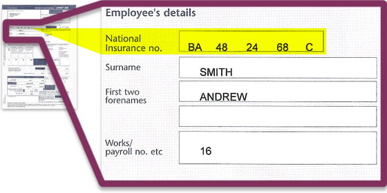 National insurance number check